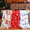 3 Pack Christmas Throw Blanket Prints Fleece Blanket 50 x 60 Inch Plush Holiday Flannel Warm Soft Blankets and Throws Xmas Snowflake Snowman Santa Moose Throw for Gift Couch Bed(Vivid)